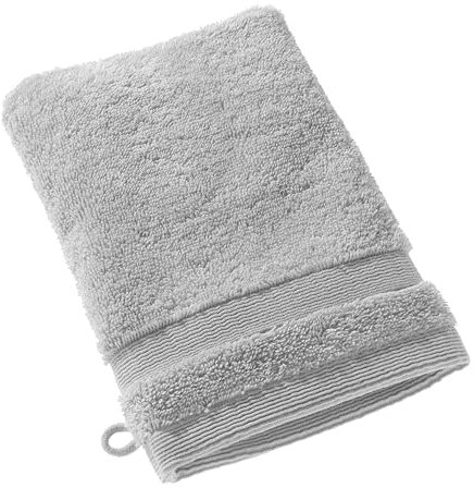 SCHÖNER WOHNEN Gant de Toilette de qualité supérieure pour bébé 16 x 21 cm – Absorbant – Gants de Toilette de Luxe Blancs – 100% Coton – Combinable comme Ensemble de Serviettes – Éponge pour Enfant