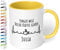 Lustige Tasse Finger weg Dieser Kaffee gehört Wunschname - personalisierte Kaffeetasse - Büro - tolles Geschenk zu Weihnachten, Geburtstag, für Kollegen - innen hellgelb