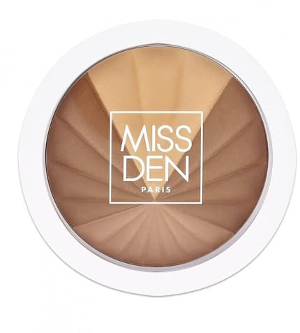 Poudre Trio Bronze Éclat - Miss Den - Effet Hâlé Naturel - Poudre de Soleil - Teinte 652 Peaux claires