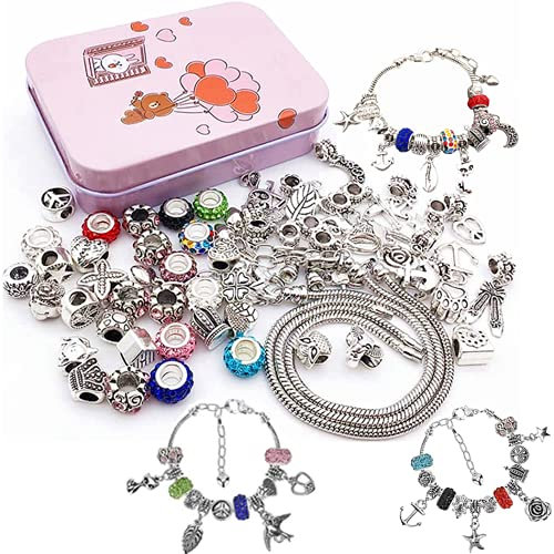 Queta Armband Kit DIY Bastelset Kinder Erwachsene Schmuck Basteln Mädchen Armbänder Selber Machen Schmuckbastelsets Schmuckherstellungsset Spielzeug Weihnachten Ostern Geburtstag Geschenk 5-13 Jahre