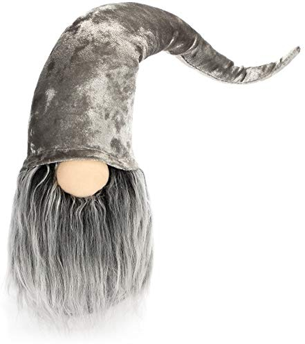 com-four® Premium Weihnachts-Wichtel für die Weihnachtsdeko, winterliche Zwergen-Figur - Zipfelmütze - skandinavische Deko-Trolle - schwedischer Gnom mit Bart und Langer Wintermütze