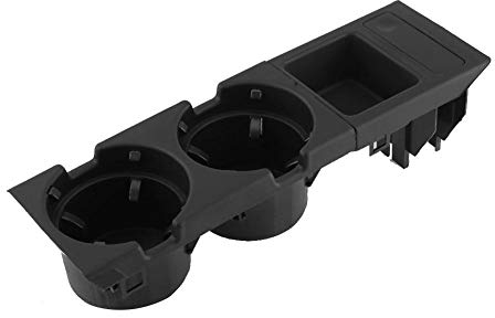 Fahrzeuginnenraum Front Mittelkonsole Getränkehalter Münzhalter für E46 1998 1999 2000 2001 2002 2003 2004(Schwarz)