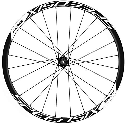 SpeedSIX Earth WH100 Felgenaufkleber, Weiß 010