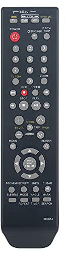 00061J Replacement DVD VCR Combo Remote Control Supports for Samsung Player Recorder DVD-V9800 DVD-V9700 DVD-V9800M DVDV9800 DVDV9700 DVDV9800M