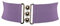 FASHIONGEN - Ceinture femme élastique, ceinture large à boucle 3 boutons, style vintage, GLORIA Fabriqué en France - Violet (Boucle doré), Large / 40 à 43