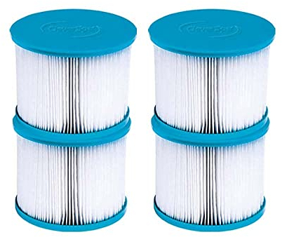 CleverSpa Cartouches de Filtre à Eau de Remplacement pour Spa et Spa, 80 mm x 100 mm (Paquet de 4)