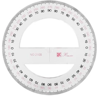 360 Vollkreis-Winkelmesser, 10 cm, Kunststoff, Mathematik-Messwerkzeuge, runde Winkelmesser, Lineal, Vollmittelwinkel, Winkelmesser
