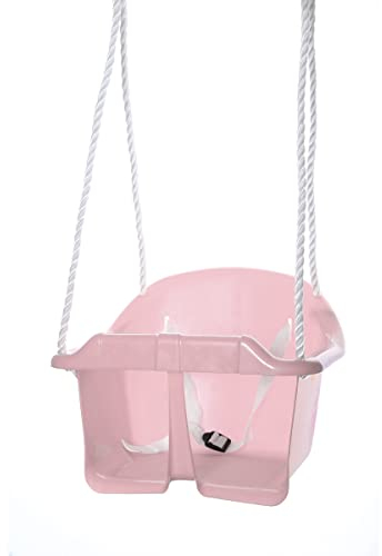 Hörby Bruk 4019 Babyschaukel (Schaukel/Kinderschaukel/Kunststoffschaukel) Hellrosa, Kunststoff, max. 20kg, Pink