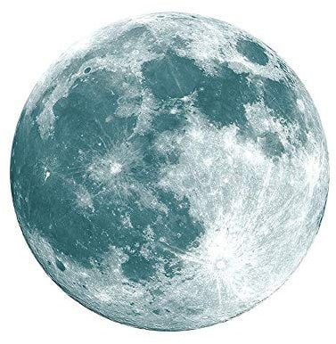 LERTREEUK Glow Moon Wall Stickers Wandaufkleber Mond leuchtet im Dunkeln für Kinderzimmer