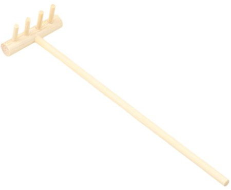 Rastrillo de madera natural Meditación accesorio para jardín Zen Arena DIY Adorno