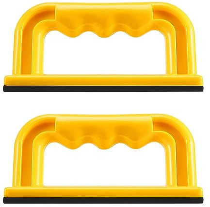 RUANI Wood Cutting Push Up Stick Block 2-Pack Set – Angle Handle Pad Holder Blocks for Cutting On Jointer, Table, Orange