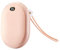 EOSVAP Handwärmer Wiederaufladbar, 10000mah Elektrische Tragbare Taschenwärmer Power Bank, rosa