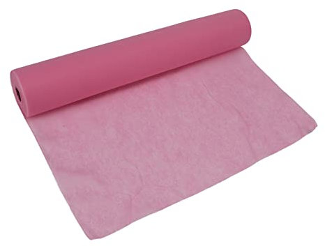 Rouleau de Couvre-Lit Facial, Draps de Table Non Tissés, Rouleau de Drap de Lit, Drap de Table de Massage pour Spa et Salon de beauté (Rose)