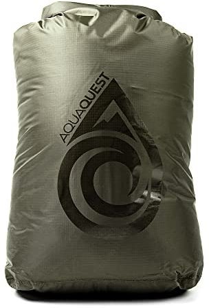 AquaQuest Rogue Dry Bags/Trockentaschen – 100% Wasserdicht – 2er Set, 60 + 100 L – Olivgrün