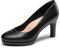 DREAM PAIRS Damen Pumps Anzugschuhe Klassische High Heels für Damen mit Plateau für Business und Arbeit SDPU2365W-E SCHWARZ-PU Größe 40 (EUR)