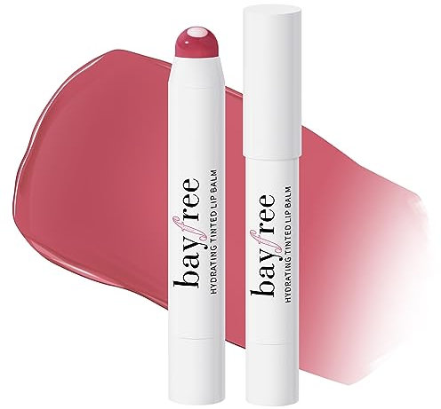 bayfree Tinted Lip Balm,Getönter Lippenpflegestift,Pflegender & Nährender Lippenbalsam,Leicht Vegan Lippenpflege Glossy Glanz,Shimmer Orchid