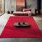 Teppium rutschfest Kurzflor Teppich Wohnzimmer 240 x 340 cm Rot - Waschbarer und Flauschiger Teppich Extra Weich - Modern Einfarbig Teppich für Schlafzimmer, Kinderzimmer, Esszimmer und Küche