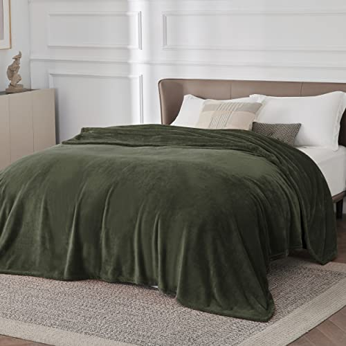 BEDSURE Kuscheldecke Flauschig Decke Fleecedecke - Wohndecke Warm Winter Weich, Sofadecke XXL, Decke Couch Blanket, Wohn- & Kuscheldecken Große 220x240cm, Sofa überwurfdecke Olivgrün