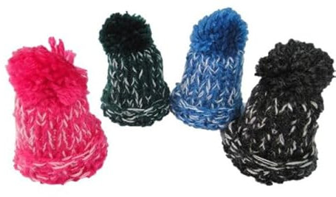 Tischdekoration - 4 Eierwärmer - Mützen Farbe - Nr. Z 36