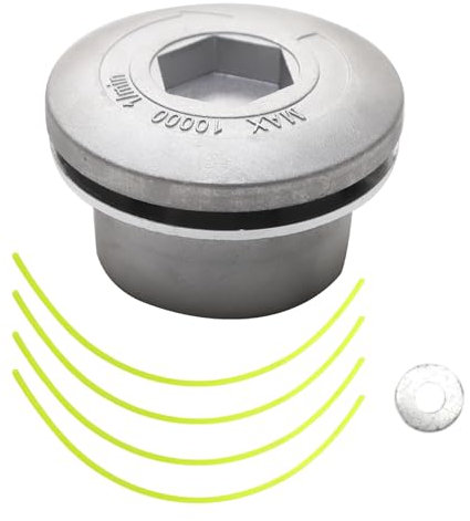 Mtanlo Aluminiumdraht, Kopfschneider, Rasenmäher, Mähkopf, Rasentrimmer, Ersatzkopf für Rasentrimmer, Ersatz, Aluminiumdraht, Kopf für Rasentrimmer für Garten, Rasen, Patio