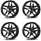 4x Borbet Felgen Z 8.5x20 ET38 5x112 black glossy kompatibel mit Audi A6 A8 Q2 Q4 SQ2 TT