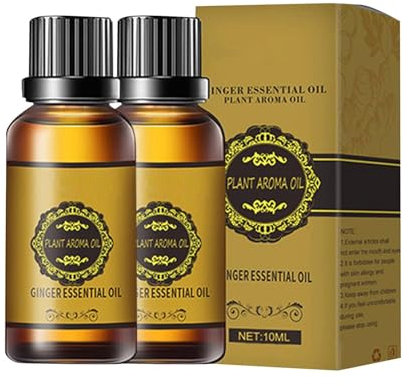 Ingwer Massageöl,Ingweröl,Massageöl Muskelentspannung,Ingwer ätherisches öl - für Entspannen, Massieren Gelenkschmerzen Linderung,Sinnliches massage öl,10ML (3)