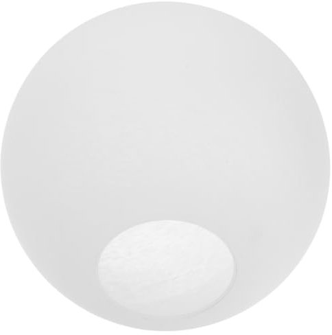 UKCOCO Abat-Jour Globe En Verre Dépoli Blanc - 5.89 Pouces De Diamètre, Base E27 - Pour Lustre, Applique Murale Suspendue