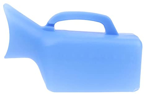 Tragbare mobile Urinal-Toilettenflasche für Damen, Blau, 1000 ml