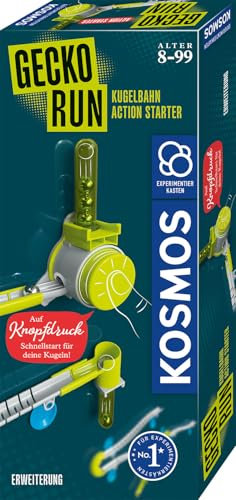 Kosmos 621414 Gecko Run - Action Starter Erweiterung, Zubehör für vertikale Kugelbahnen, Schnellstart für Kugeln, für Kinder ab 8 Jahre