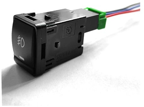 AXTGBHL 1 Stücke Auto Nebelscheinwerfer Schalter Fit for Nissan Qashqai J11 X-Trail Juke Blatt Sentra AUF-AUS-Taste 12V Blau + Grün