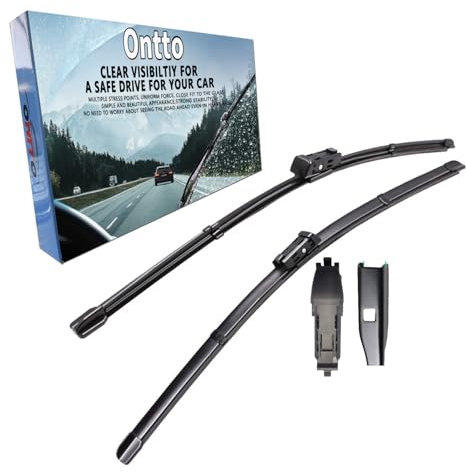 ontto 1 Set Vorne Scheibenwischer Kompatibel mit Seat Leon MK3 5F 5F8 2012–2020 26+16 Wischblätter Klare Sicht Scheibenwischerblätter Frontscheibe Wischer Autoscheibenwischer Autoteile 650mm+400mm