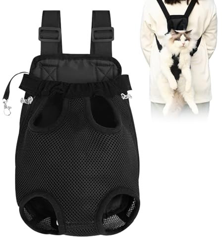 HTTDSLF Zaino per Cani, Zaino Pettorale Per Animali Domestici, Borsa Anteriore Regolabile per Portare Cane, Trasportino Gatto, per Viaggio, Campeggio