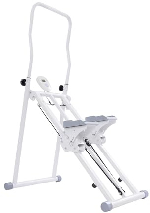 New Home Fitness Stepper Folding Aerobic Climber Exercise Equipment Foldable Stair Sturdy and Durable Excellent Performance Structural Stability Suitable for Living Room Bedroom Office Gym
