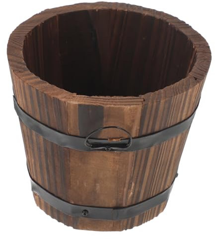 UKCOCO Maceta de Madera jardineras para Plantas de Interior Exterior Bote suculento macetas Patio plantador pequeño plantador de árboles jardineras al Aire Libre maceteros Planchar