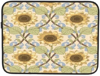 Sunflowers Retro Laptop Sleeve Case Notebook Computer Pouch Tablet Aktentasche Tragetasche für Arbeit 10 Zoll