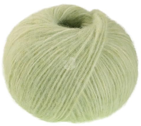 LANA GROSSA Airy | Flauschige Netzgarnstruktur aus 40% Baumwolle gefüllt mit 18% Merino- und 42% Baby Alpaka Fasern | Handstrickgarn | 50g Wolle zum Stricken & Häkeln | 170m GarnFB 19