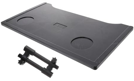 Hoement Rollstuhltablett Verdicktes Schwarzes Rollstuhlzubehör Mit Becherrille Und Metallbefestigung Stabiles Kunststofftablett Für Essen Schreiben Und Alltag Im Rollstuhl