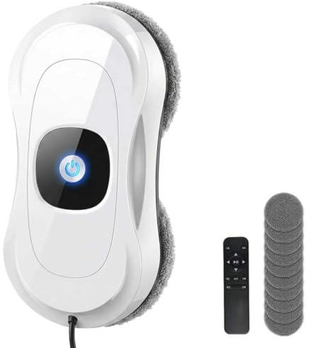 Jargrovs Fensterputzroboter,automatischer Fensterputzroboter mit Doppelstrahl Sprühfunktion,Elektrischer Fensterputzer mit 50ML Tank,intelligenter Fensterputz Roboter für glatten Glasoberflächen