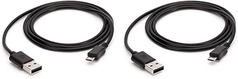 DragonTrading USB Cable Lead Wire For Charging PS4 Controller. Charger for Sony Playstation PS4 Game Controllers, 2 Metre Long Cable (Pack of 2)