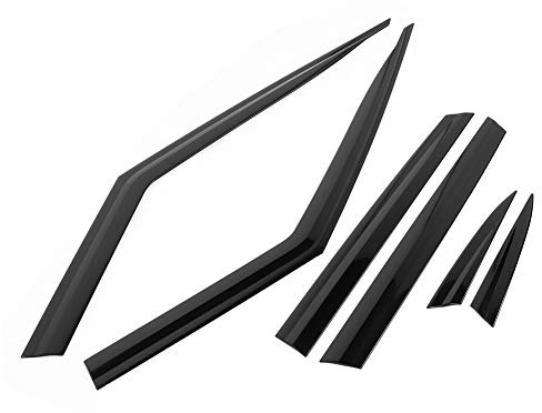 BTOSEP 6pcs Window Visor Deflectors for Range Velar 2018-ON, Durable ABS Material, Weather Shield Accessories for Extreme Conditions