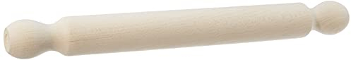 Dexam Beech Wood Rolling Pin 40cm - Smooth, Durable Wooden Roller for Baking Pastry, Dough, and Cookies - Perfect for Professional and Home Kitchens, Beige