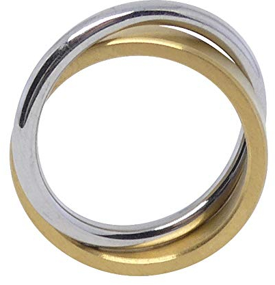 Heideman Ring Damen Duplex Gold aus Edelstahl Gold farbend matt Damenring für Frauen