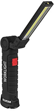 EUFAB 13493 COB/LED Akku Arbeitsleuchte, ausklappbar, 400 LM