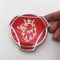 1 STÜCK Für SAAB Scania Griffin Abzeichen LKW Benutzerdefinierte Logo 80mm ABS Auto Kühlergrill Motorhaube Emblem (Red Silver)