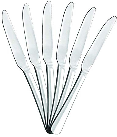 Mr. Spoon 6 Cuchillos de Fruta Acero INOX. Colección Minimal 19,5 x 1,95 cm