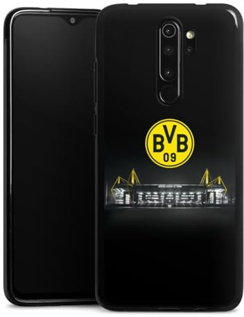DeinDesign Silikon Hülle kompatibel mit Xiaomi Redmi Note 8 Pro Case schwarz Handyhülle BVB Stadion Borussia Dortmund