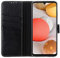 STILGUT Etui Compatible avec Samsung Galaxy A42 5G Coque Portefeuille à clapet magnétique en Cuir véritable, Noir