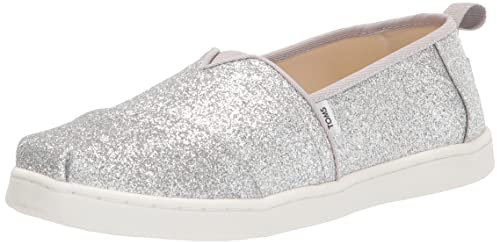 TOMS Mädchen ALPARGATA Espadrille, Silberweiß, 31 EU