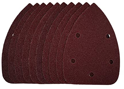 Draper 42105 Detail Sanding Sheets with Hook and Loop, 140mm, 40 Grit, SSD2 (Pack of 10)