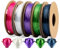 Ultra Silk+ PLA Filament 1.75mm Combipack, TINMORRY 3D Drucker Filament, Nettogewicht 1.25 kg, Perlweiß, Blau, Rosenrot, Grün, Violett